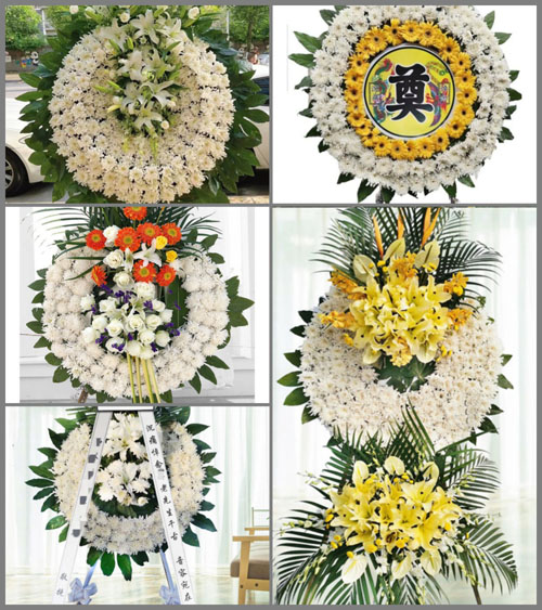 河北石家庄平山县古月镇花圈速递